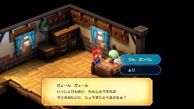 会話をするマリオ